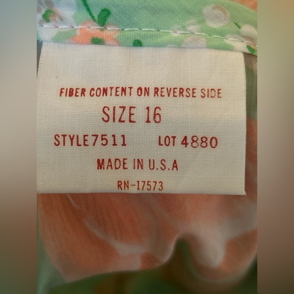 Vintage Floral Cottagecore Collared House Dress Mumu Nightgown with Pocket, USA - Picture 3 of 12